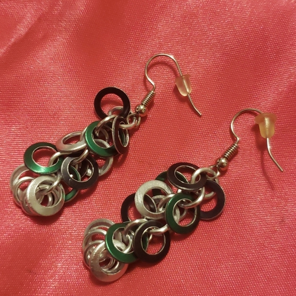 Ring Cluster Earring Set - Picture 2 of 4